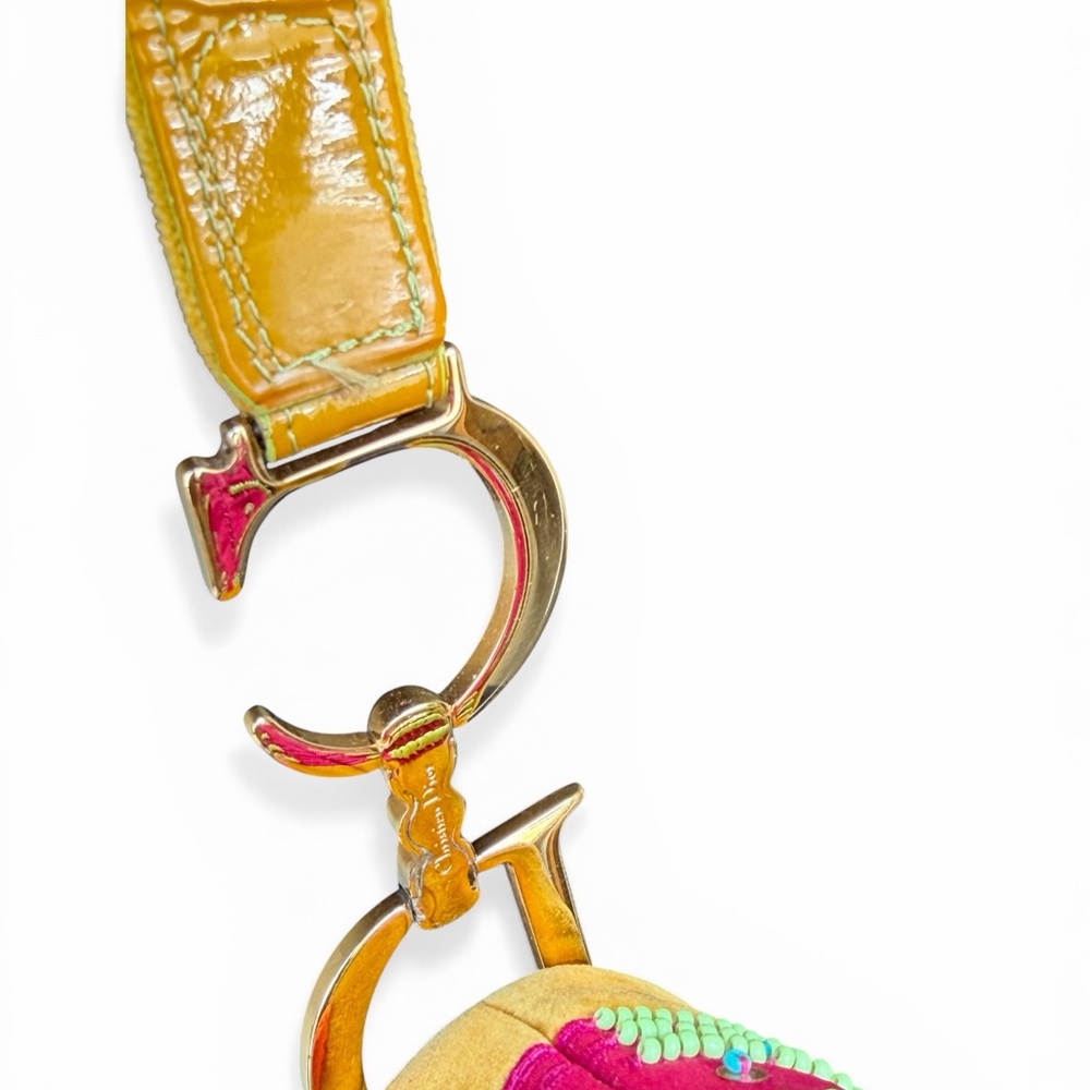 Vintage Christian Dior FW02 Pom Pom Saddle Bag — runway limited edition - Picture 7 of 12